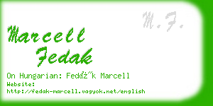 marcell fedak business card